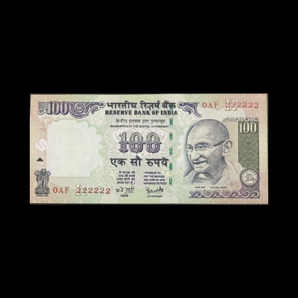 Indian 100 rupee RBI Governor Signature Of  Y. V. Reddy-2005