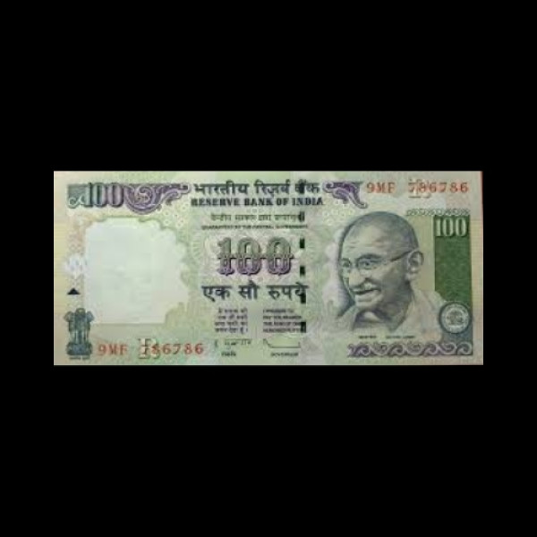 Indian 100 rupee RBI Governor Signatur Of D. Subbarao-2009