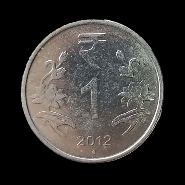 Indian One Rupee Coin  2012