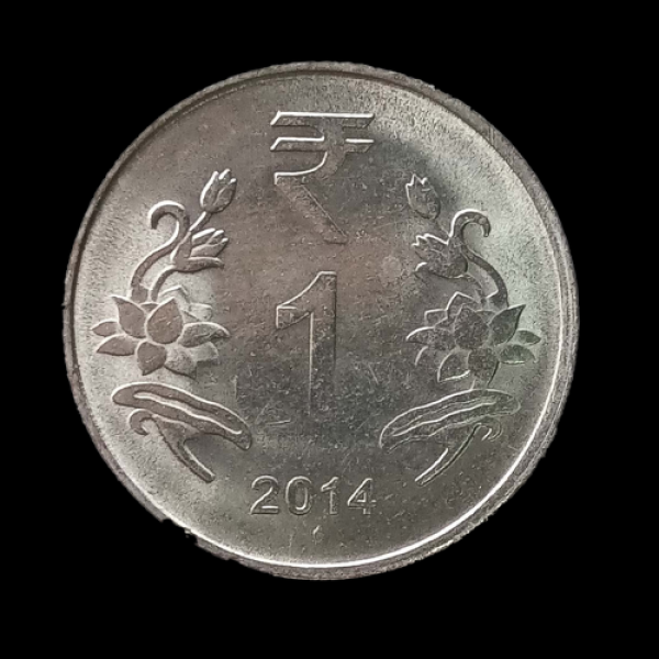 Indian One Rupee Coin 2014