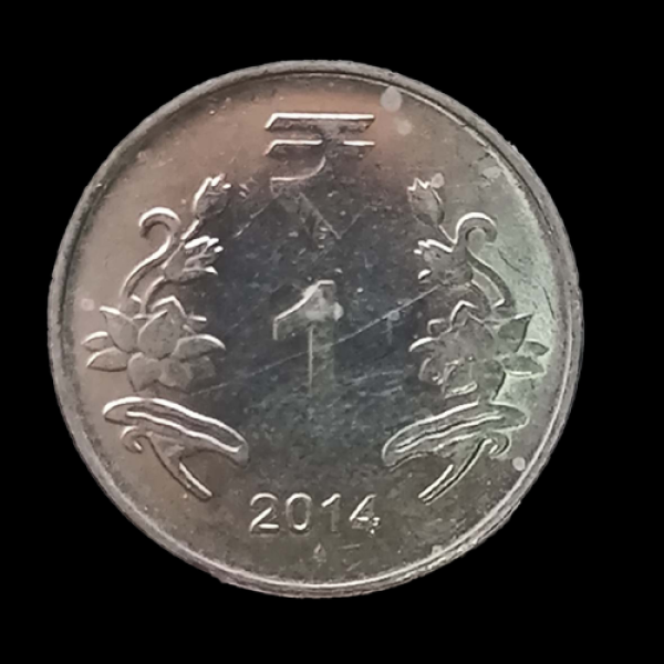 Indian One Rupee Coin 2014
