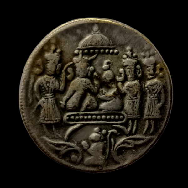 Indian Ram Darbar Ramatanka Temple Coin ( Rama and Lakshmana Standing Type)