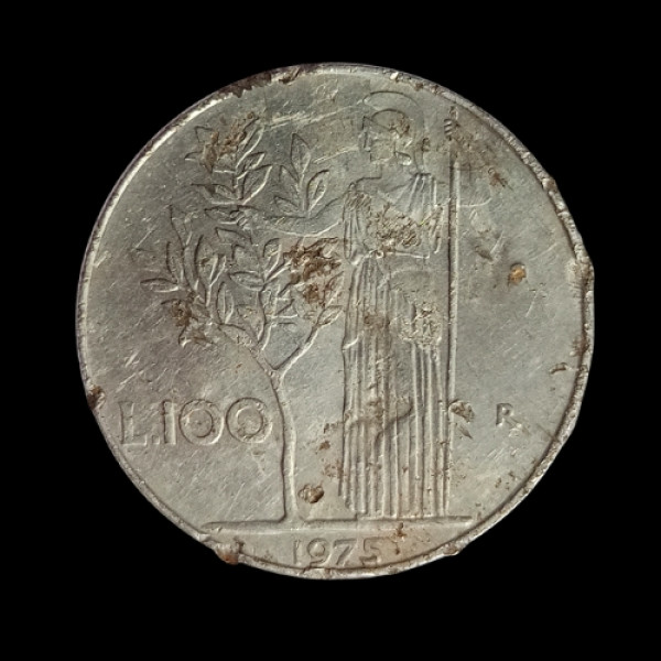 100 Lira Coin Italy 1975