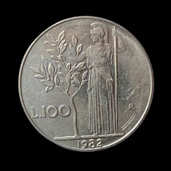 100 Lira Coin Italy 1982