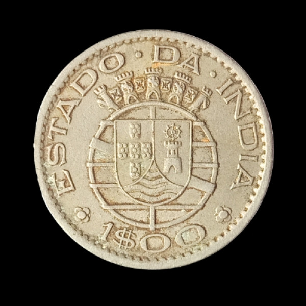 Portuguese India 1 Escudo Coin (1$00) 1959