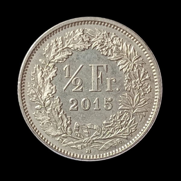 Swiss ½ Franc (Half Franc) coin - 2015 Switzerland