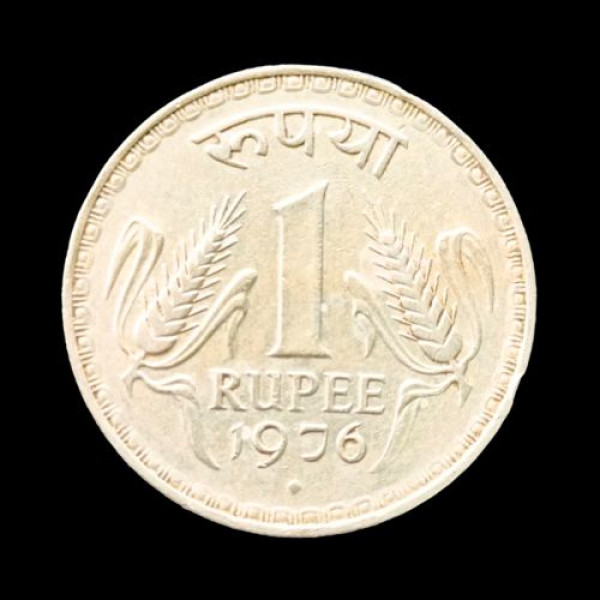 Indian One Rupee Coin -1976