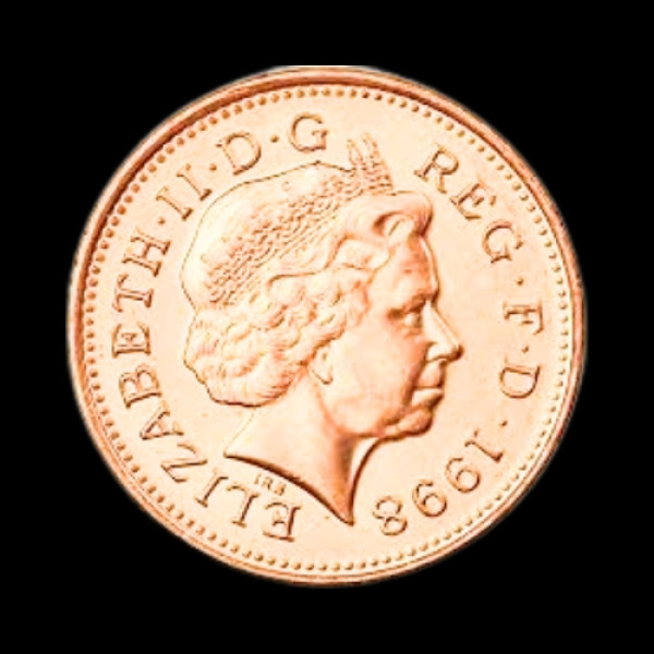 UK One Penny coin - 1998