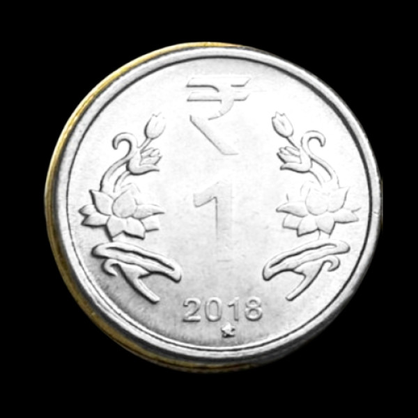 Indian One Rupee Coin - 2018