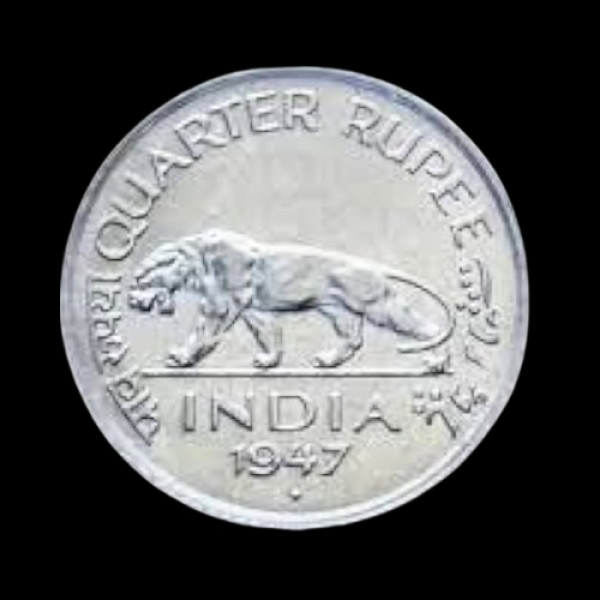 ¼ Rupee Coin 1947 (British India)